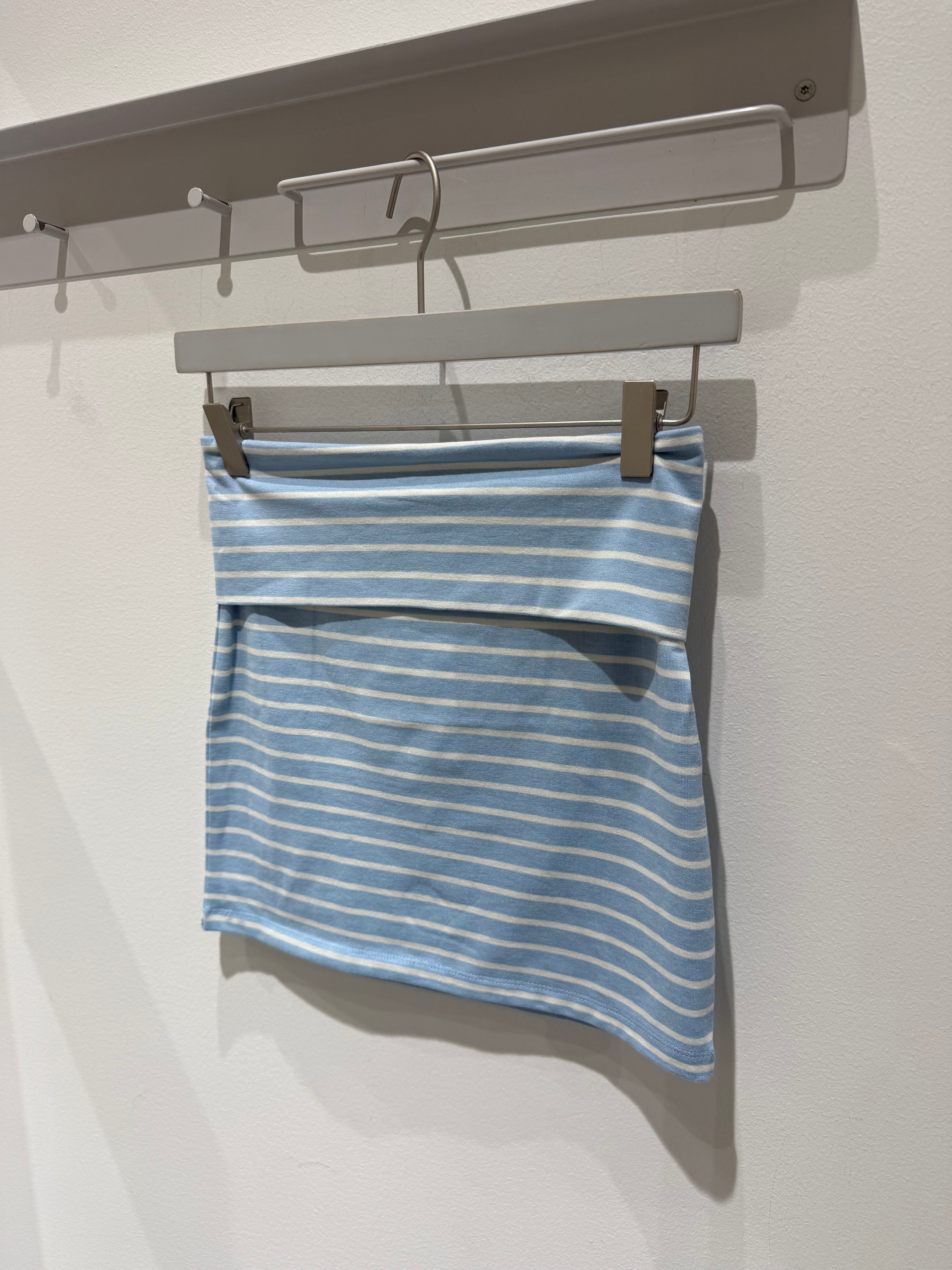 PCMONIQUE Short Skirt - Cashmere Blue